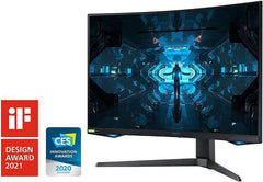 SAMSUNG 32” Odyssey G7 Series WQHD (2560x1440) Curved Gaming Monitor, 240Hz, 1ms, HDMI, G-Sync, FreeSync Premium Pro, LC32G75TQSNXZA