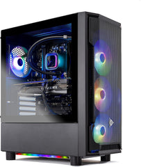 LITE Gaming PC Desktop – Intel Core i7 13700F 2.1 GHz, NVIDIA RTX 4060, 1TB NVME SSD, 16GB DDR4 RAM 3200, 600W Gold PSU, 360mm AIO, 11AC Wi-Fi, Windows 11 Home 64-bit,Black