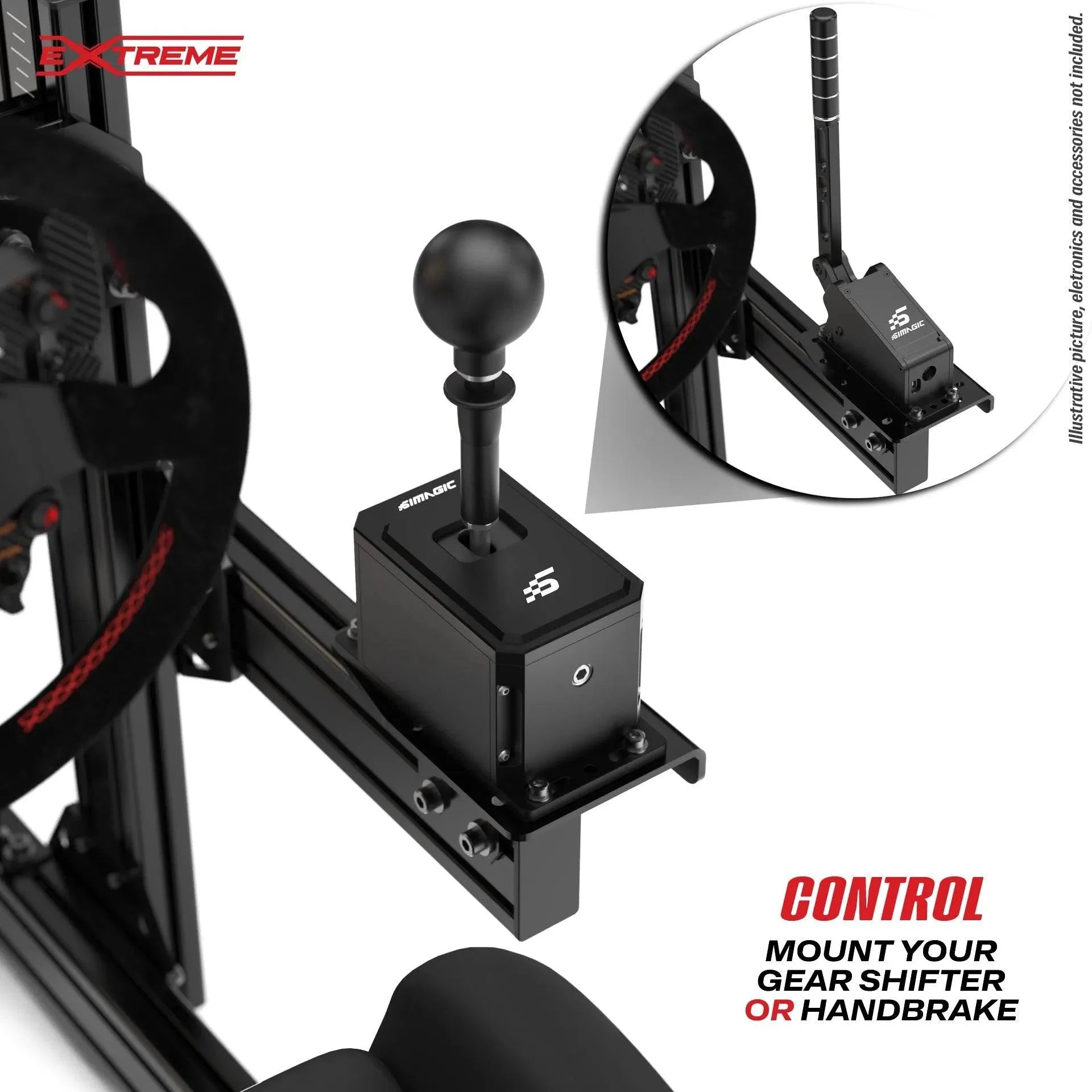 AX-80 SHIFTER MOUNT ADD-ON SIMAGIC Extreme Simracing