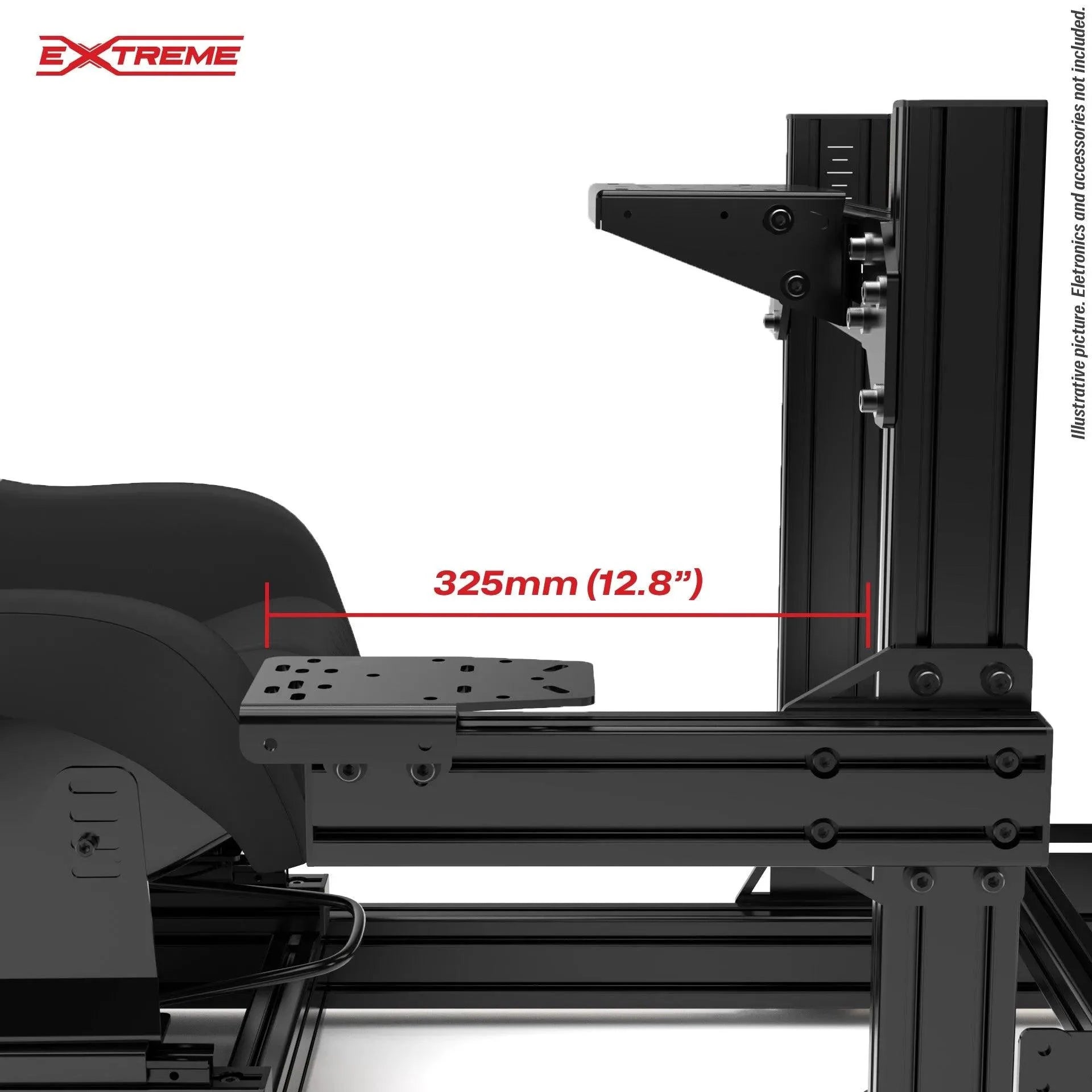 GEAR SHIFTER MOUNT FOR AX80 OR ANY ALUMINUM CHASSIS 80X40 - Extreme Simracing