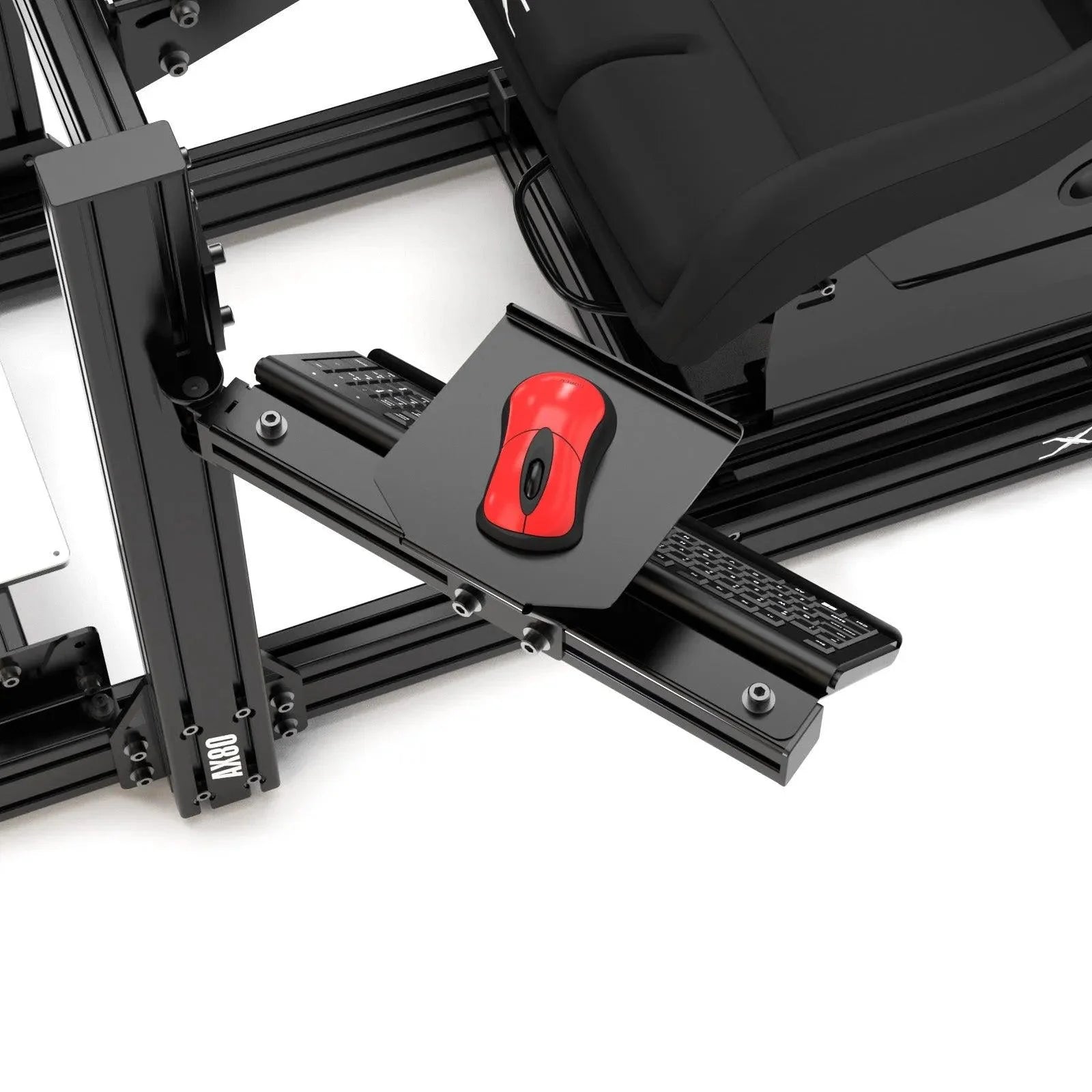 KEYBOARD AND MOUSE MOUNT FOR AX80 OR ANY ALUMINUM CHASSIS 80X40 - Extreme Simracing