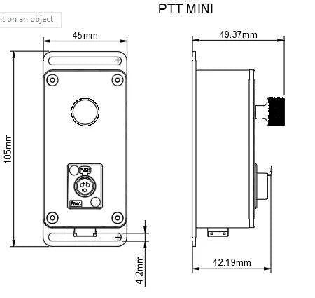 Push To Talk (PTT) Button Box Apex Sim Racing
