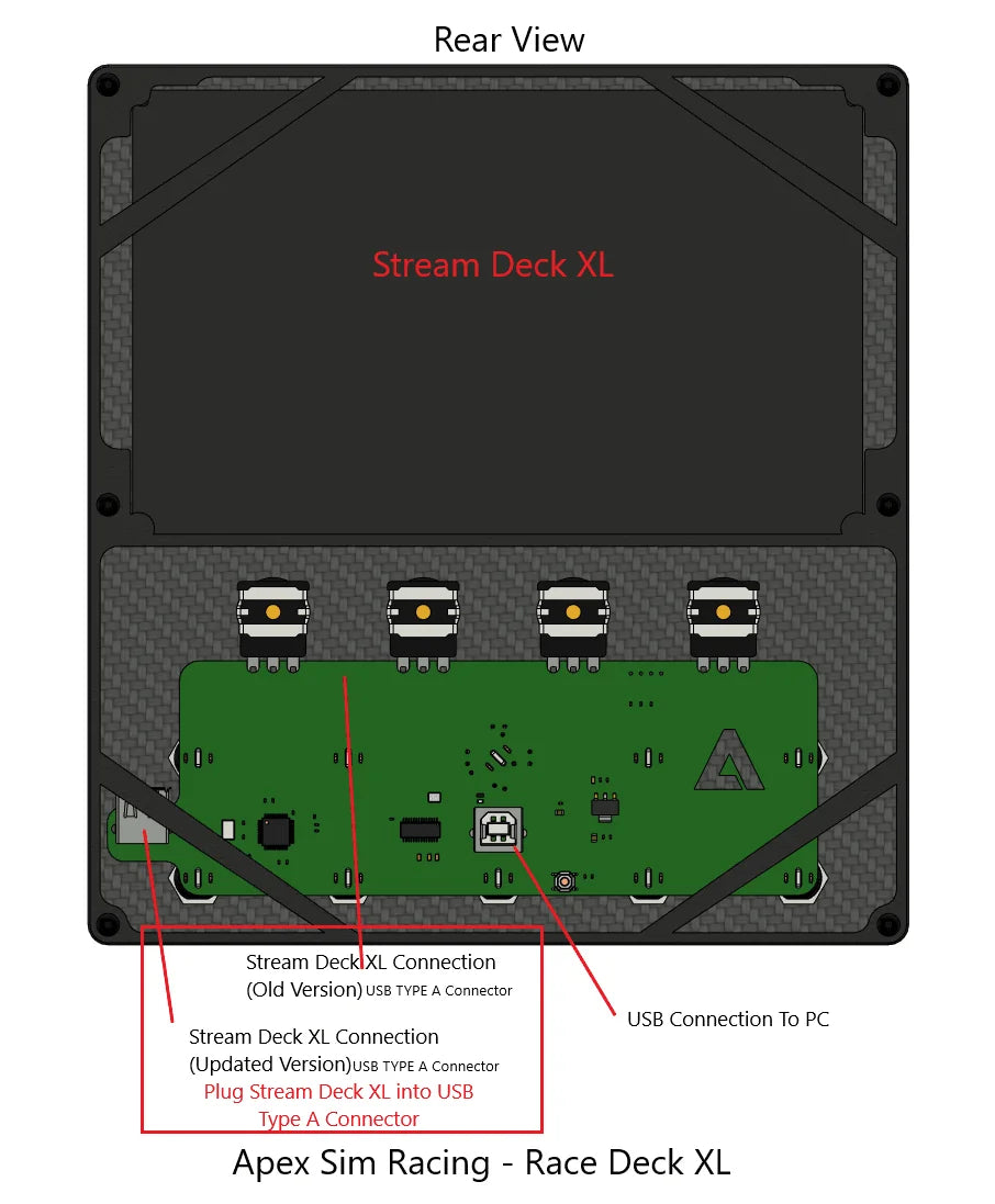 Race Deck XL Button Box Apex Sim Racing