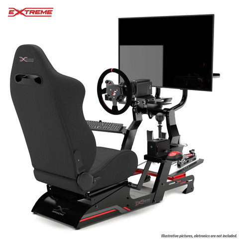 SIM RACING COCKPIT XT PREMIUM LITE 3.0 FULL ACCESSORIES - Extreme Simracing