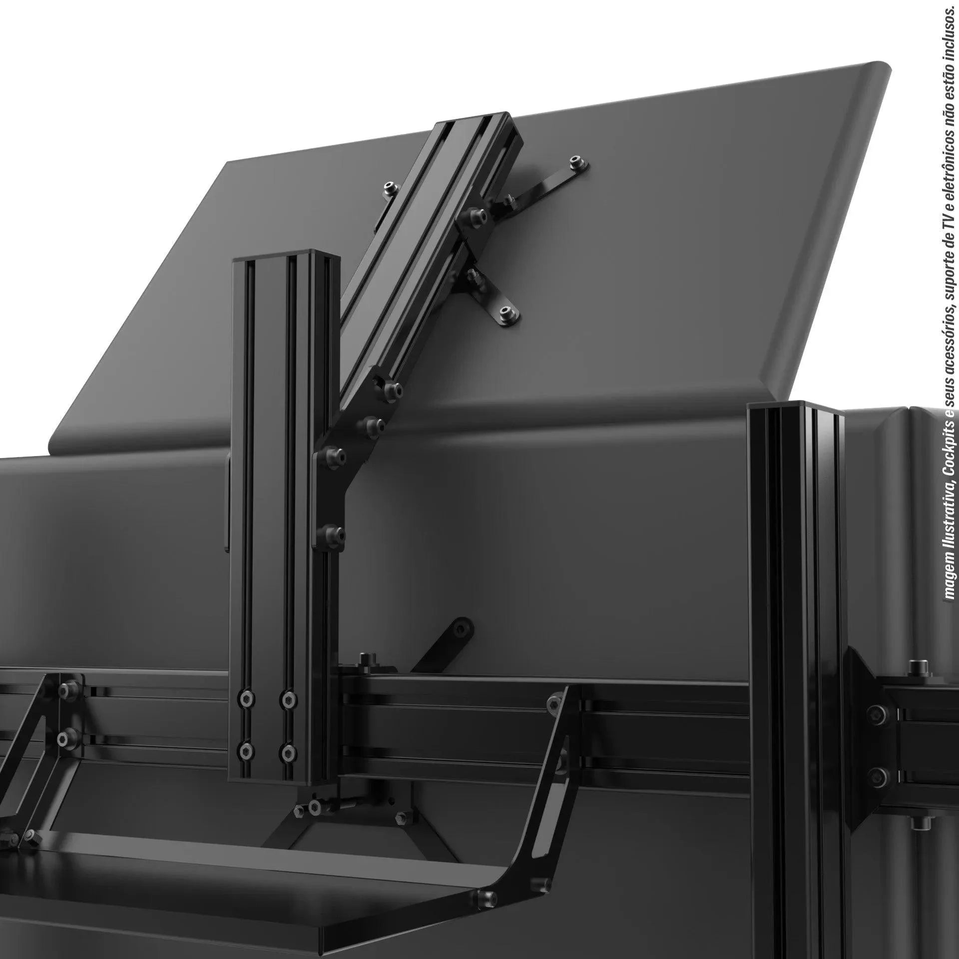 TOP SCREEN ADD-ON FOR ALUMINUM PROFILE TV STAND - Extreme Simracing