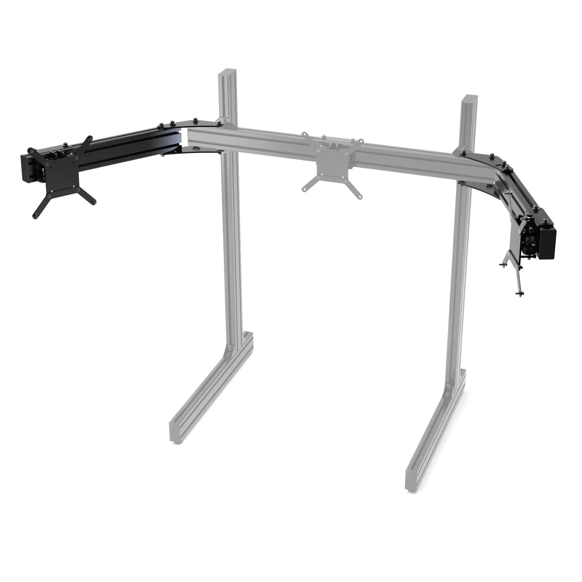 TRIPLE SCREEN ADD-ON FOR ALUMINUM PROFILE TV STAND - Extreme Simracing