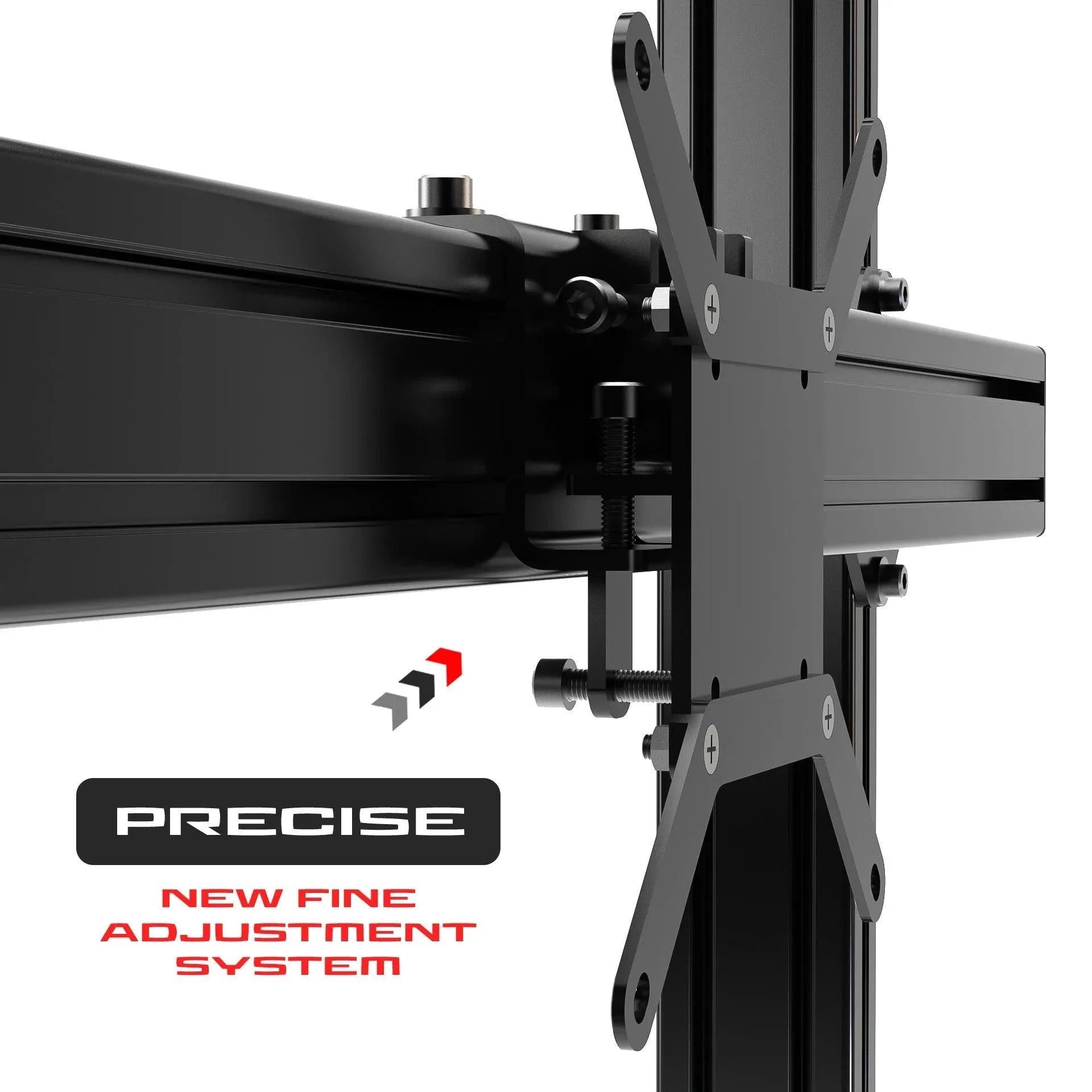 TRIPLE SCREEN ADD-ON FOR ALUMINUM PROFILE TV STAND - Extreme Simracing