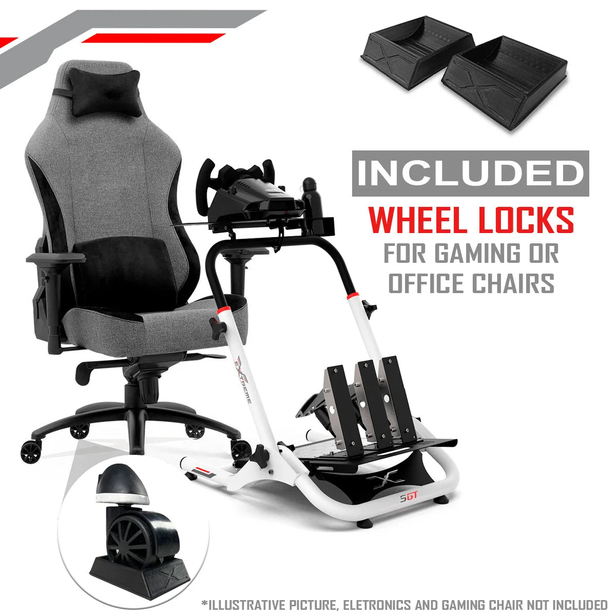 WHEEL STAND SGT (WHEEL LOCKS INCLUDED) Extreme Simracing