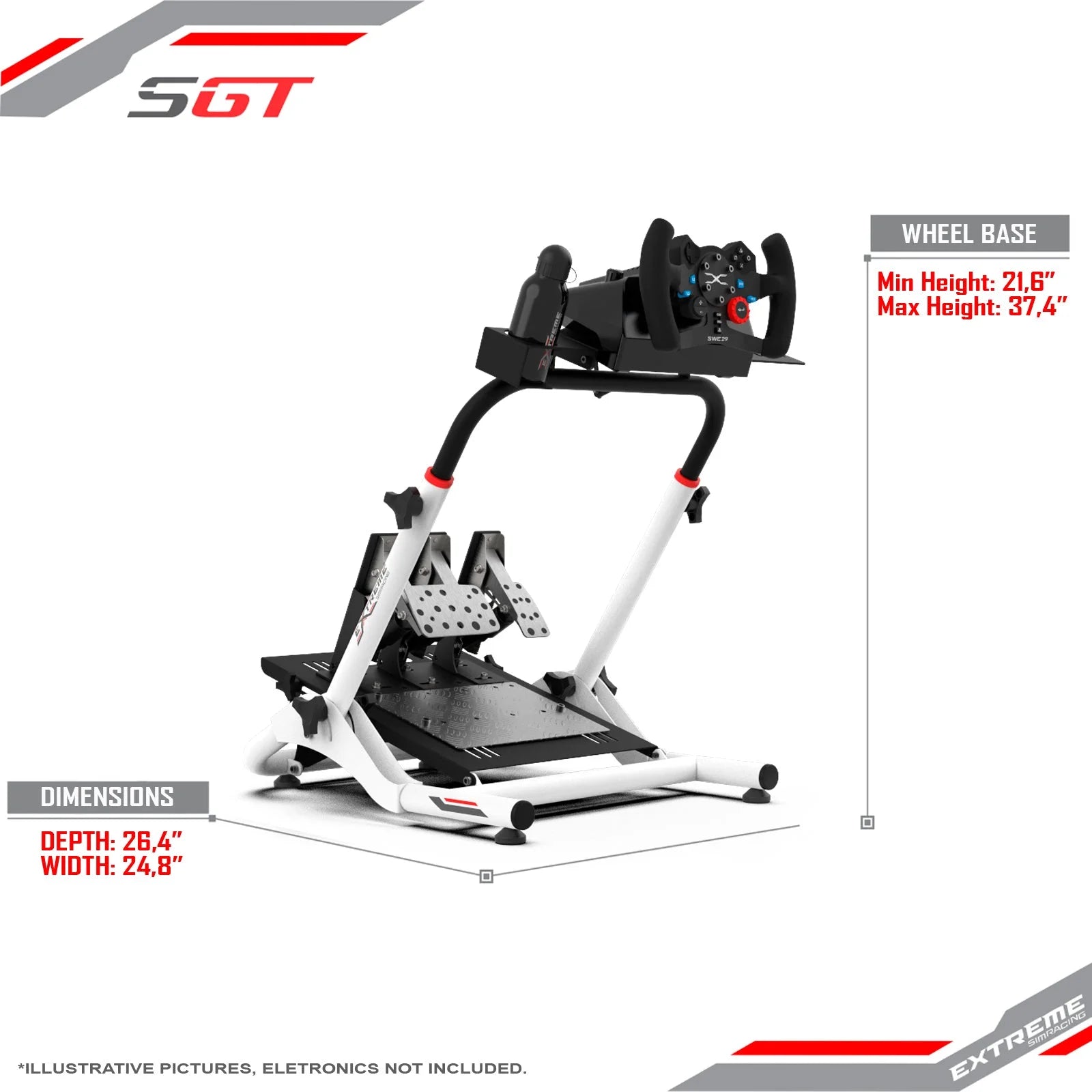 WHEEL STAND SGT (WHEEL LOCKS INCLUDED) Extreme Simracing