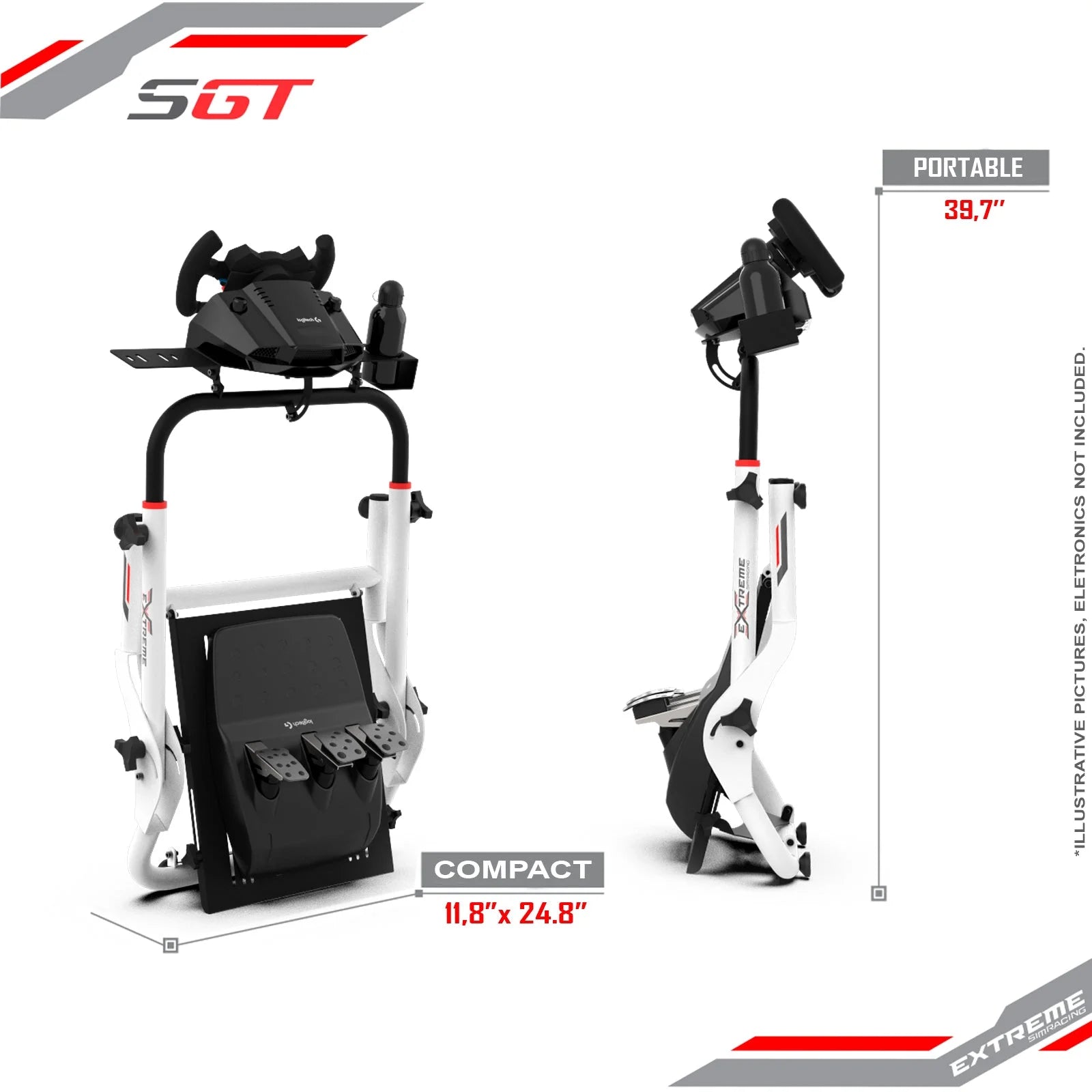 WHEEL STAND SGT (WHEEL LOCKS INCLUDED) Extreme Simracing