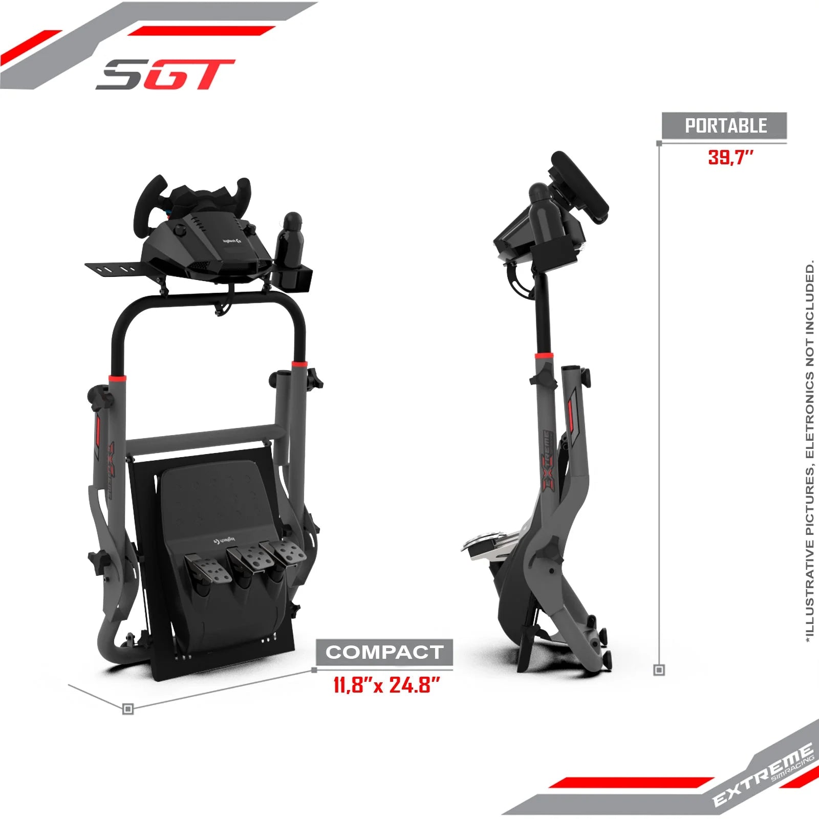 WHEEL STAND SGT (WHEEL LOCKS INCLUDED) Extreme Simracing