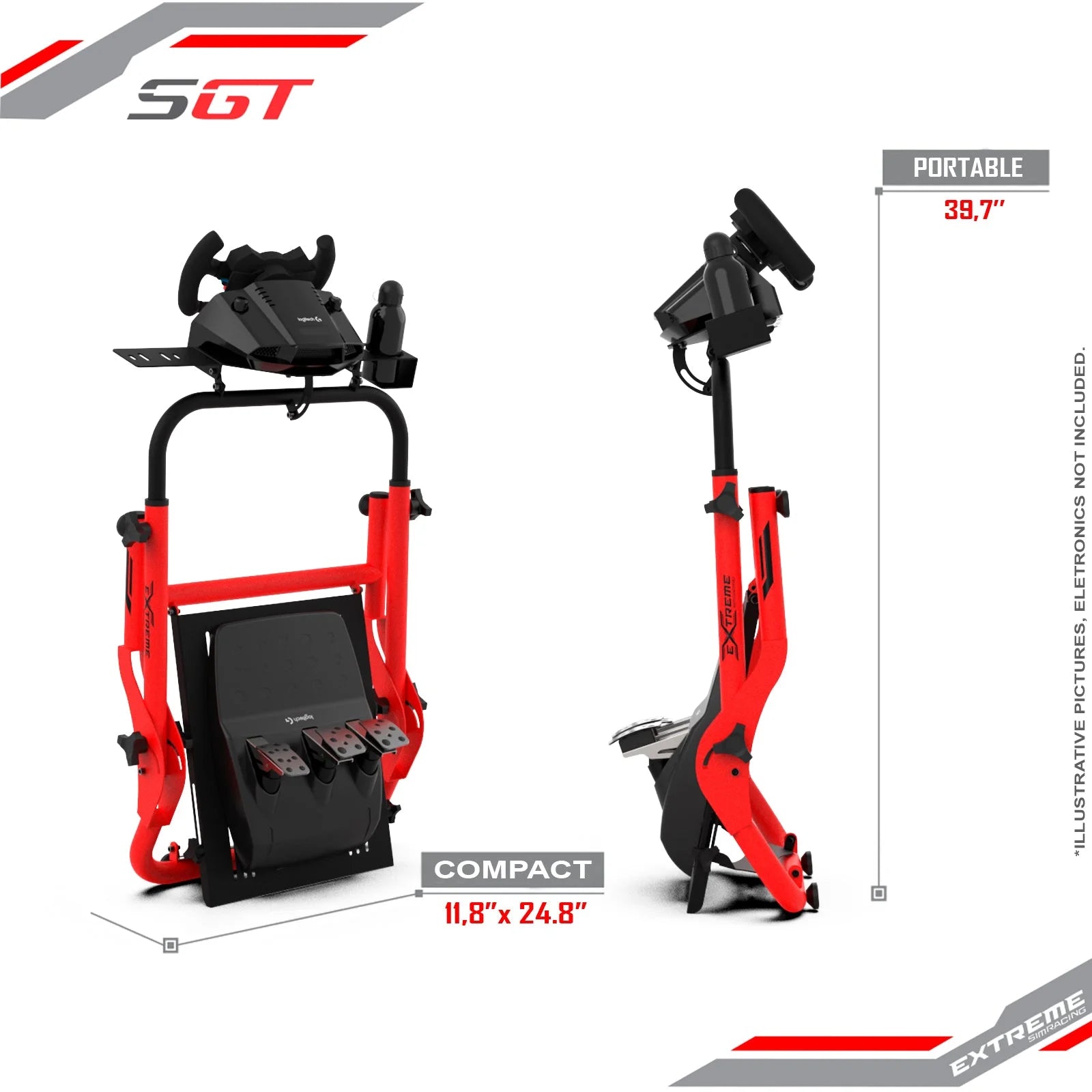 WHEEL STAND SGT (WHEEL LOCKS INCLUDED) Extreme Simracing
