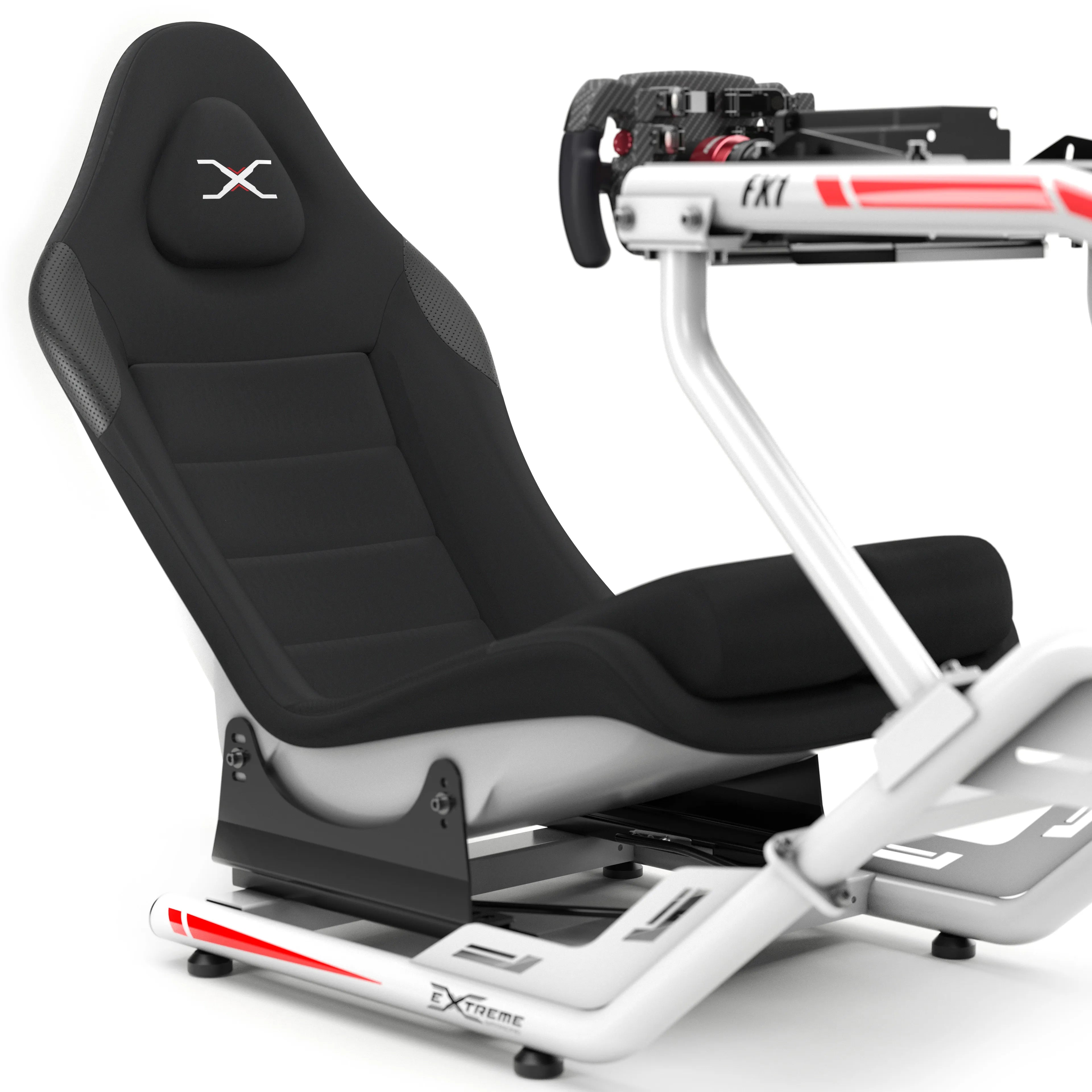 • Immersion and Comfort: Designed for maximum comfort during extended racing sessions.
 

• Authentic Formula Position: Replicates the genuine seating position of a Formula  car for a realistic racing experience.  
 

• Exclusive Design: Unique design by Extreme Simracing, combining style and functionality.