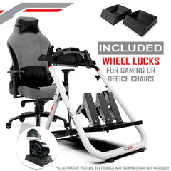 WHEEL STAND SXT V2 WHITE EDITION (WHEEL LOCKS INCLUDED)