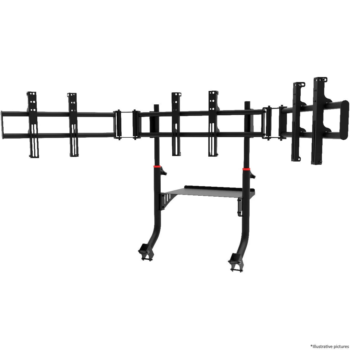 TV STAND TRIPLE SCREEN - FITS SXT V2 MODEL - Extreme Simracing