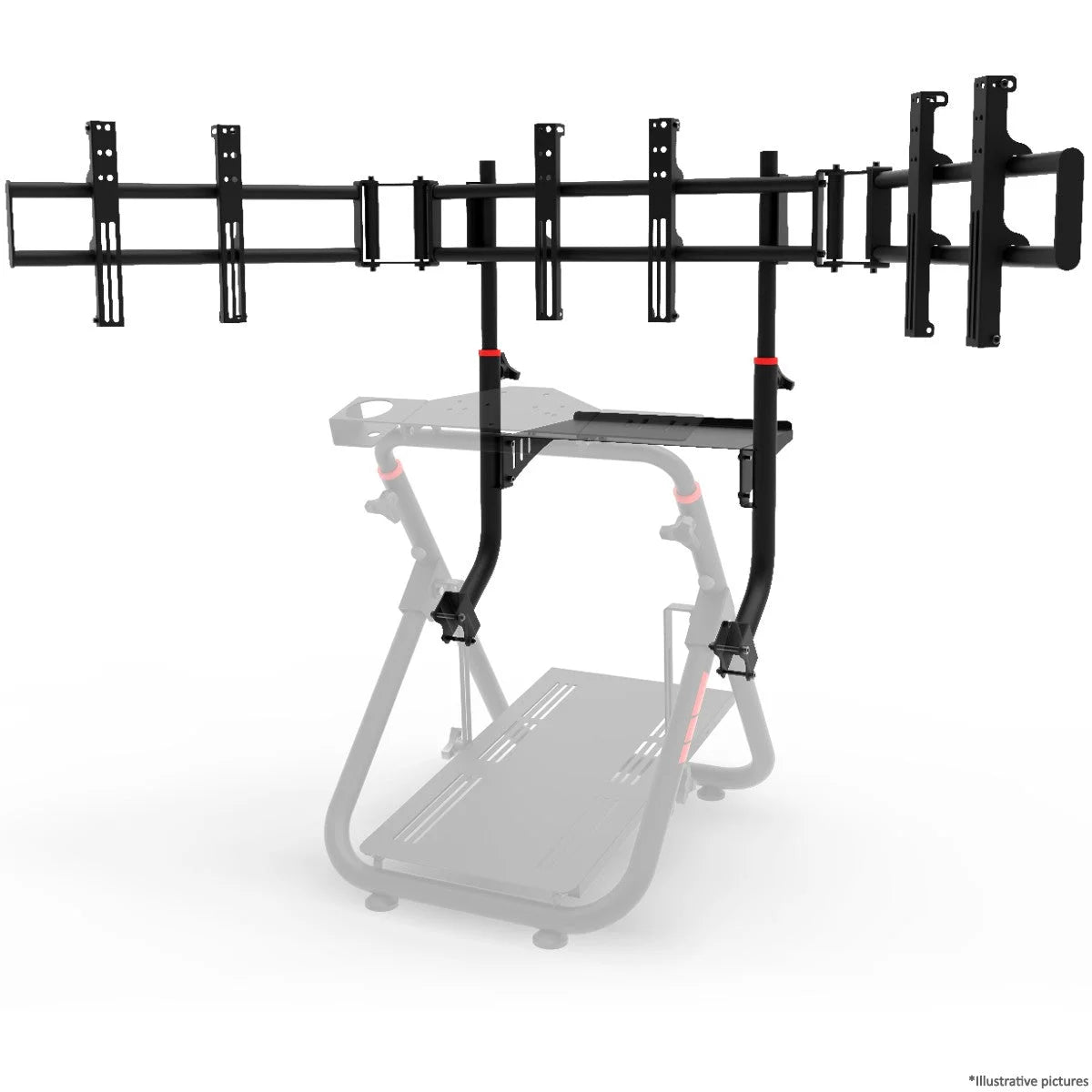 TV STAND TRIPLE SCREEN - FITS SXT V2 MODEL - Extreme Simracing