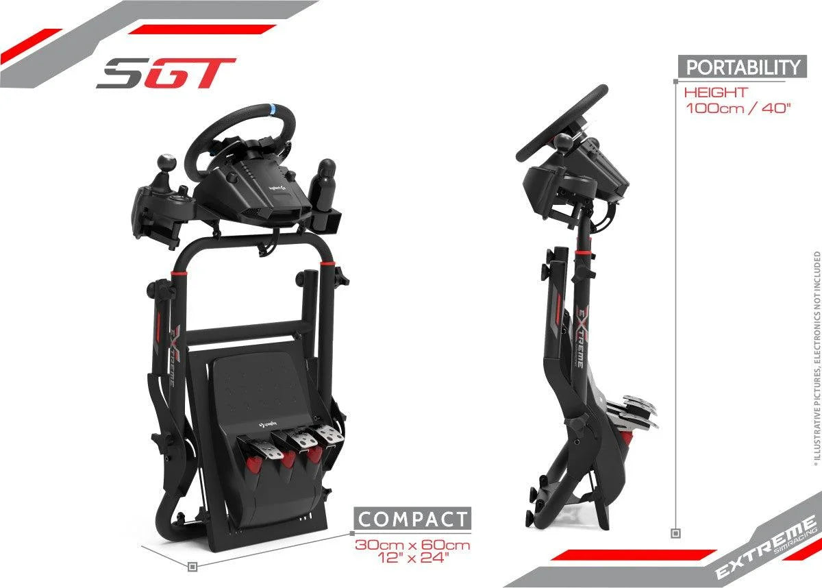 WHEEL STAND SGT BLACK EDITION - Extreme Simracing