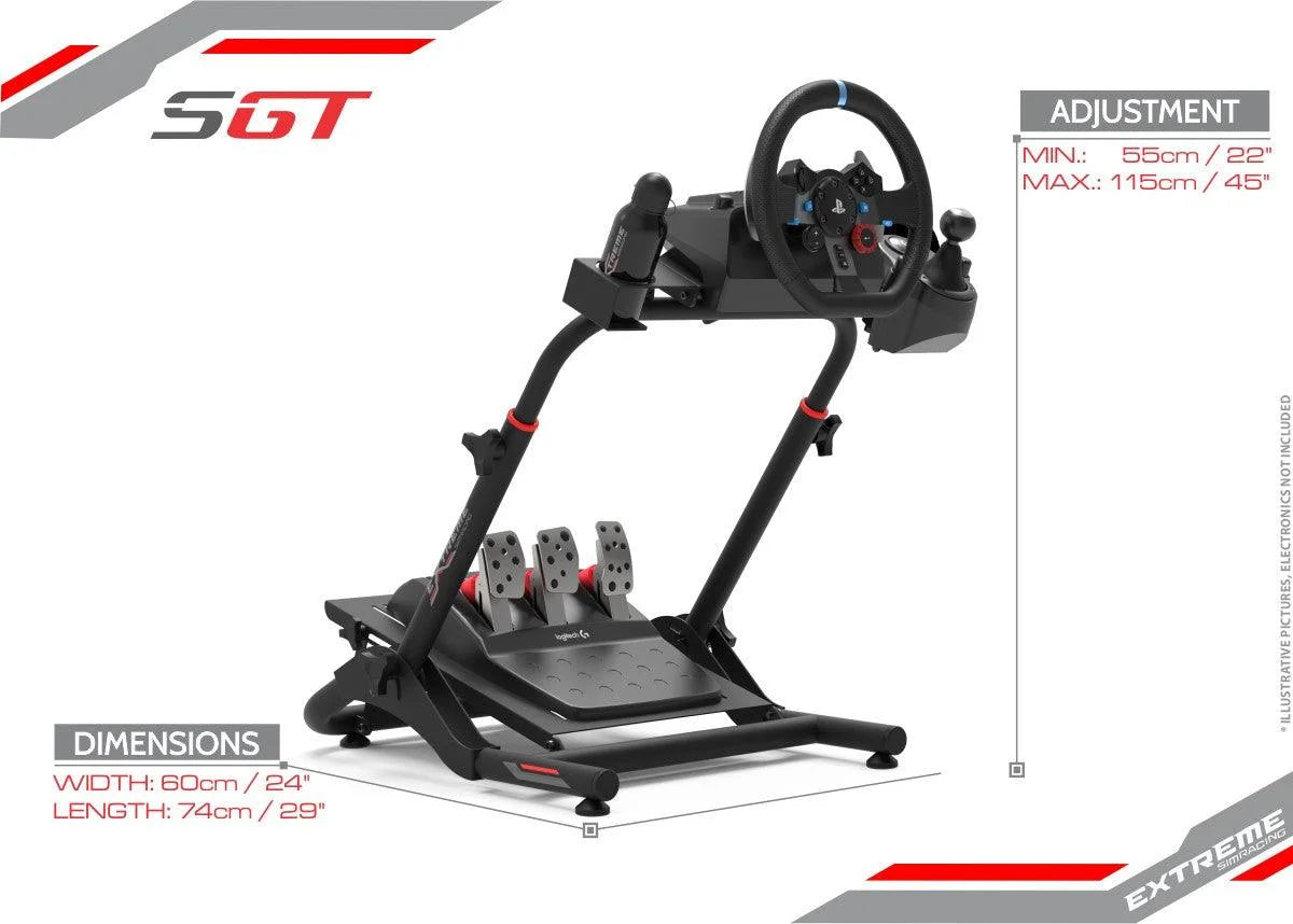 WHEEL STAND SGT BLACK EDITION - Extreme Simracing