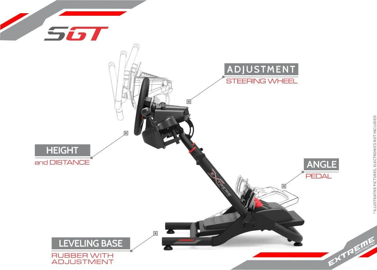 WHEEL STAND SGT BLACK EDITION - Extreme Simracing
