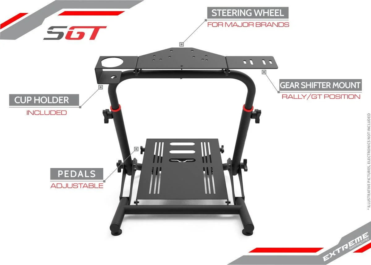 WHEEL STAND SGT BLACK EDITION - Extreme Simracing
